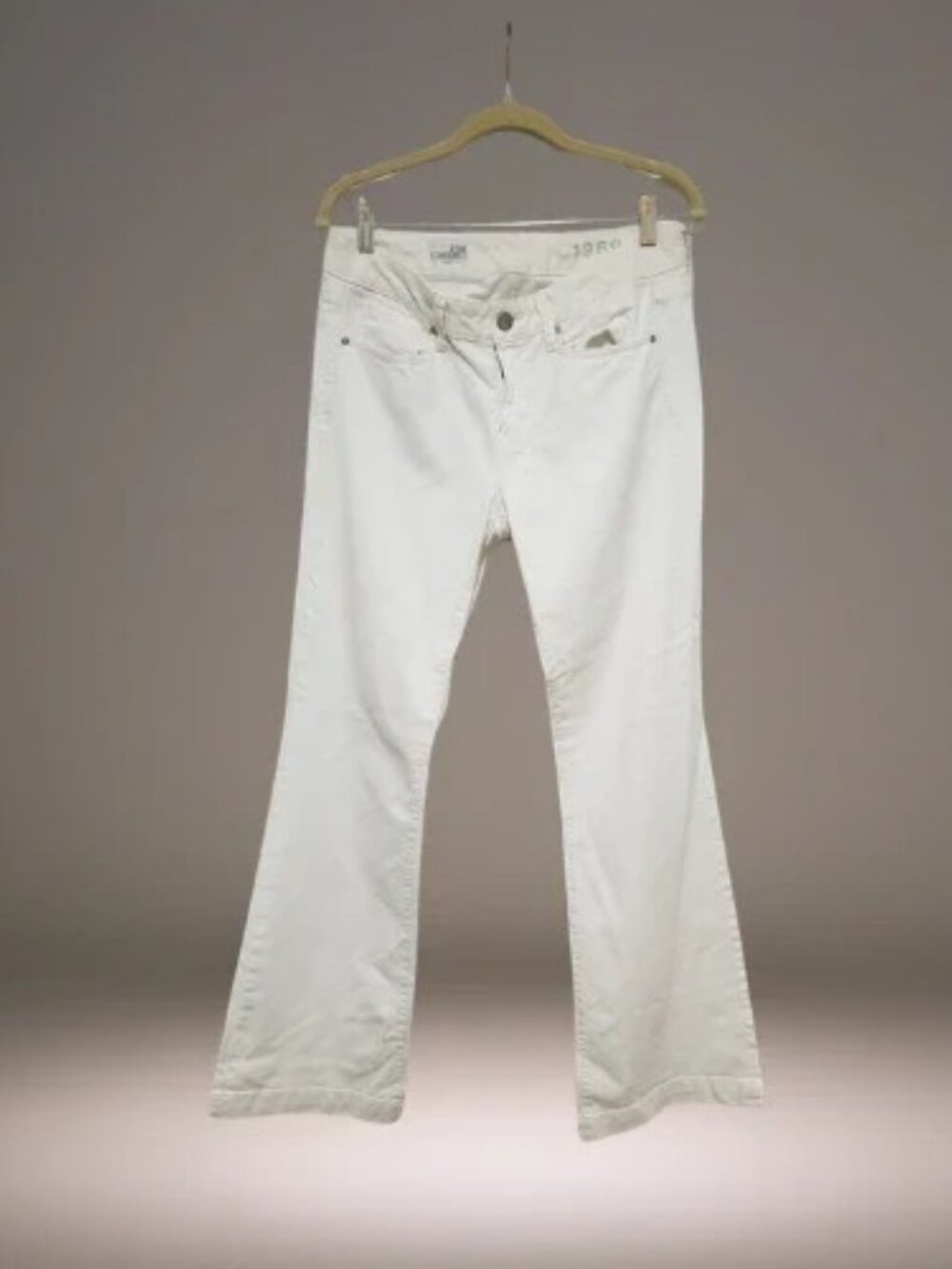 Gap 1969 Long & Lean Jeans Womens 27/4 White Bootcut Flare Denim